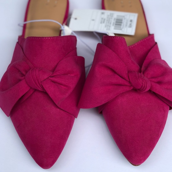 Pink Mules with Bow A New Day Rhea A New Day - Picture 6 of 8